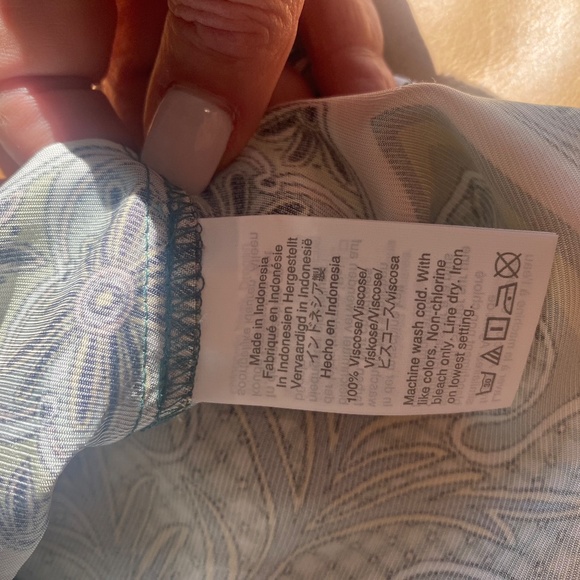 J. Crew Flowing boatneck top, jungle print XS - Picture 4 of 5